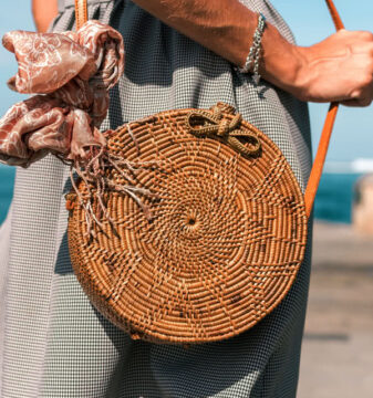 Bohemian Circle Rattan Bag